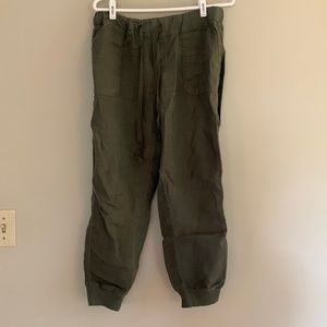 Caslon Green Linen Pants size S